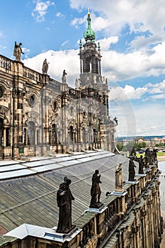 The Kreuzkirche church in Dresden