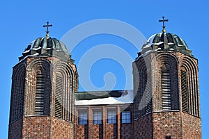 Kreuzkirche - Orthodox Church in Kaliningrad (until 1946 Koenigsberg). Russia