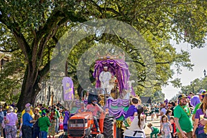 Krewe of Carrollton Mardi Gras Parade in Uptown New Orleans
