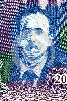 Krim Belkacem a portrait from Algerian money