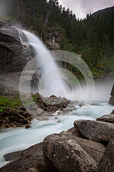 Krimml waterfall in Austria photo