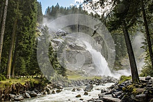 The Krimml waterfalls in Austria