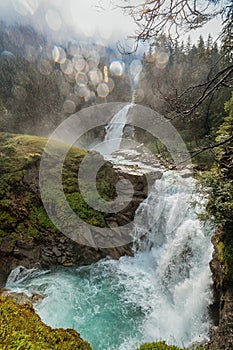 Krimml Waterfalls in Hohe Tauern National Park