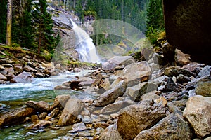 Krimmler waterfall in Austria