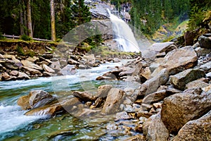 Krimmler waterfall in Austria