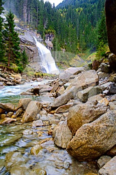 Krimmler waterfall in Austria