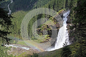 The krimmler waterfalls in Austria