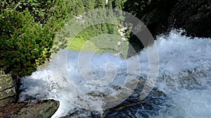 Krimmler waterfalls in salzburg, austria