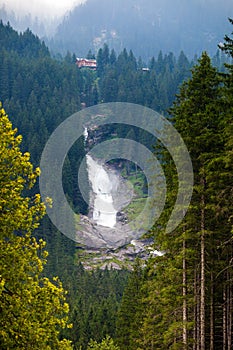 Krimmler Watterfall on Austrian Alps