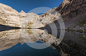 Kriski Podi in the heart of the Julian Alps mountains in Slovenia