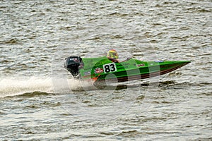 Kristians Saulitis in powerboats racing at European championship