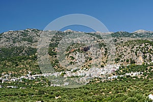 Kritsa village in Cretan mountains