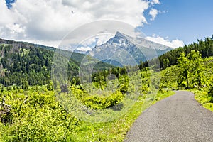 Krivan Mountain - A beautiful and popular destination for mountain hikes in the High Tatras in Slovakia.