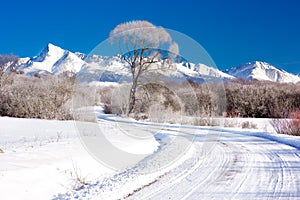 Krivan mountain in the High Tatras, Slovakia