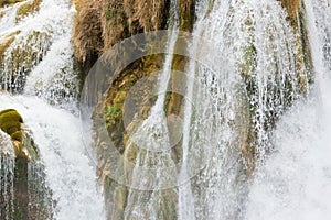 Krka, Sibenik, Croatia - Spindrift of a waterfall at Krka photo