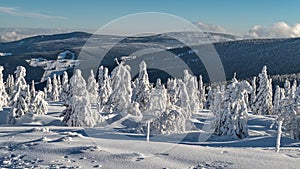 KrkonoÃÂ¡e giant mountains in czech republic in winter photo