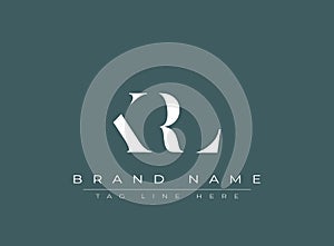 KRL abstract letter logo design