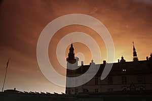 Kronborg castel, silhouette