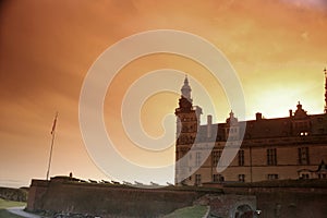 Kronborg castel, silhouette