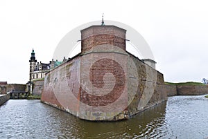 The Kronborg Castle in Elsinore, Denmark