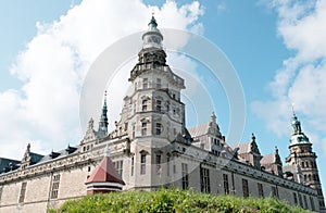 Architecture of Kronborg Castle in Helsingor, Denmark