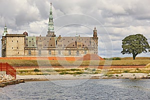 Kronborg Helsingor castle fortification and tower. Denmark