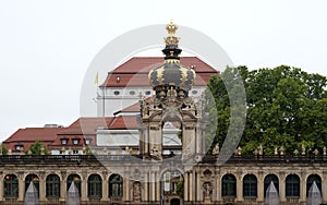 The Kronentor in the Dresdner Zwinger, Dresden, Saxony