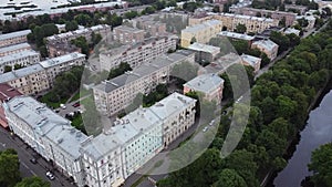 Kronshtadt, Russia, Leningrad region, view from a drone