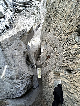 Kropfenstein Castle or Ruine der Burg Kropfenstein oder HÃÂ¶hlenburg Kropfenstein Casti Grotta or Ruina Grotta, Waltensburg photo