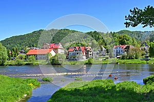 Kroscienko village, Pieniny mountains, Poland