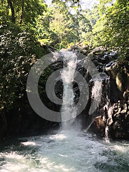 Kroya waterfall in Sambangan secret garden in Bali, Indonesia.