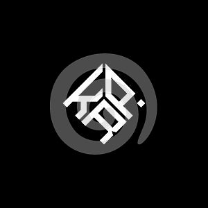 KRP letter logo design on black background. KRP creative initials letter logo concept. KRP letter design