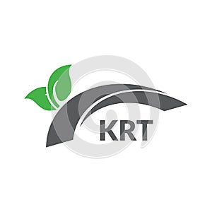 KRT letter logo design on white background. Creative modern KRT letter logo design. Vector design