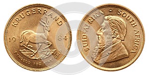 Krugerrand 1 oz gold coin south africa 1984