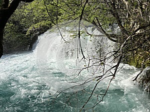 Panin buk waterfall on the Krupa river, Golubic (Velebit Nature Park, Croatia) - Slap Panin buk na rijeci Krupi photo