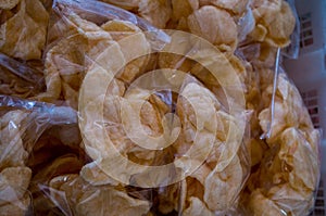 Krupuk in packaging on Bali Prawn cracker / Krabbenchips