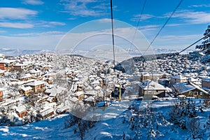 Krushevo Winter Scenary with Amazing Background