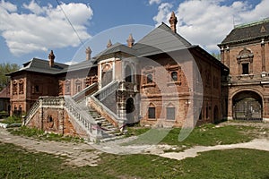 Krutitskoye podvorye Russian patriarchal church complex - medieval memorial estate 13th century in Moskow, Russia