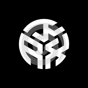 KRX letter logo design on black background. KRX creative initials letter logo concept. KRX letter design photo