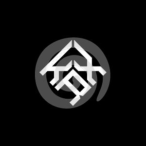 KRX letter logo design on black background. KRX creative initials letter logo concept. KRX letter design photo