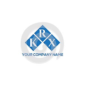 KRX letter logo design on white background. KRX creative initials letter logo concept. KRX letter design photo