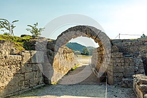 The Krypte -- entrance to the stadion, ancient Olympia, Greece