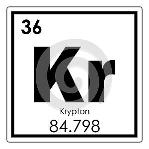 Krypton chemical element photo