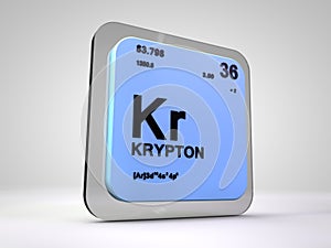 Krypton - Kr - chemical element periodic table