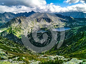 Krzyzne pass in polish Tatras Mountains