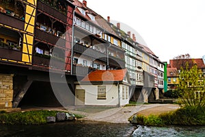 KrÃ¤merbrÃ¼cke in Erfurt, Thuringia, Germany