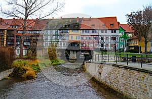 KrÃ¤merbrÃ¼cke in Erfurt, Thuringia, Germany