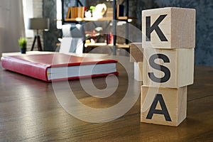 KSA Knowledge, Skills and Abilities blocks. photo