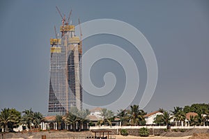 KSA . new Tower . Under Construction Kingdom Tower, Jeddah, Saudi Arabia photo