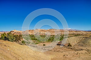 Ksar Ait Ben haddou, old Berber adobe-brick village or kasbah. Ouarzazate, Draa-Tafilalet, Morocco, North Africa.